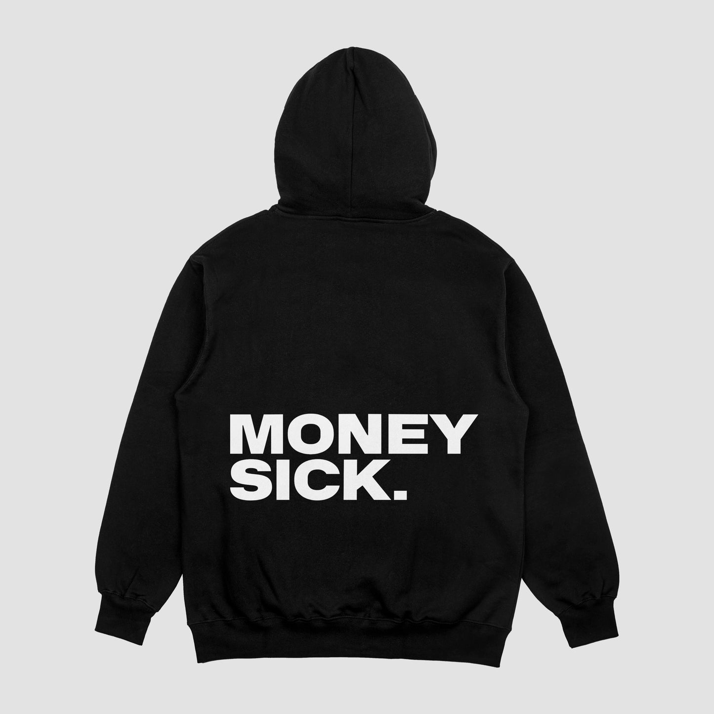 MONEYSCK Hoodie Black - White