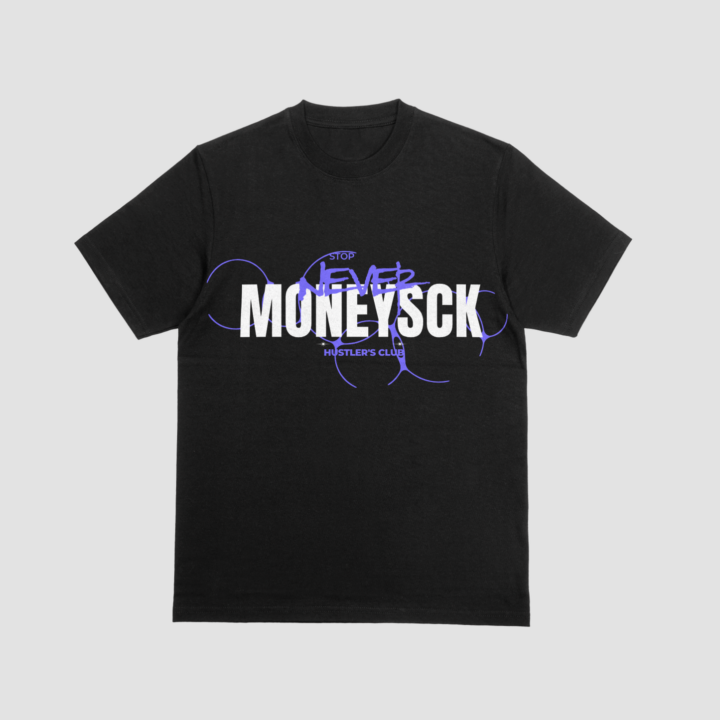 A1 MONEYSCK Trap T-Shirt White/ Purple Print