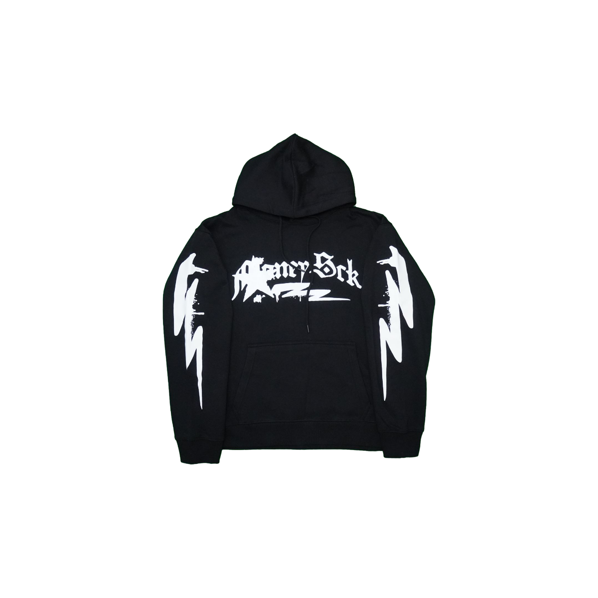 MONEYSCK Hoodie/ Flared Sweats Black/ White